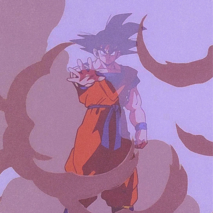 Le personnage de Goku dans la série animée Dragon Ball Z.